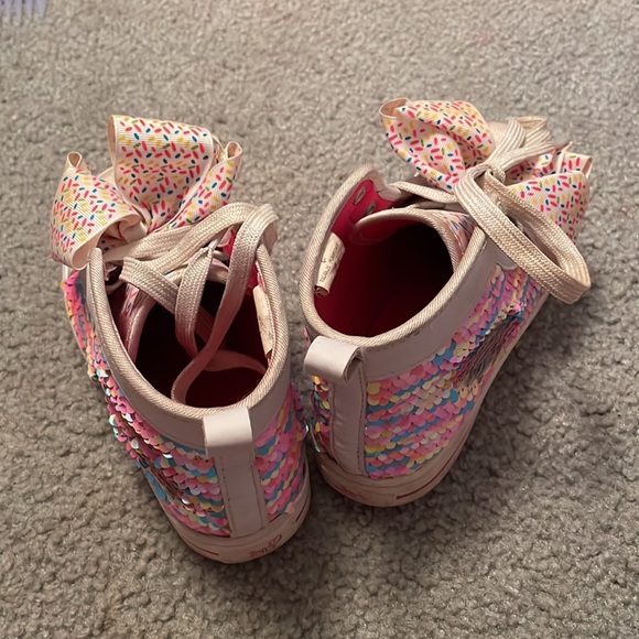 Jojo Siwa White Glitter High Top Sneakers - Picture 2 of 6